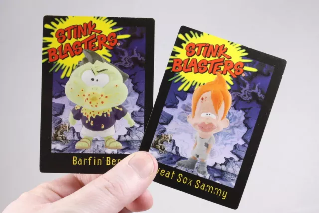 2 Stink Blasters Collector Cards 2002 + Sweat Sox Sammy -- Barfin' Ben