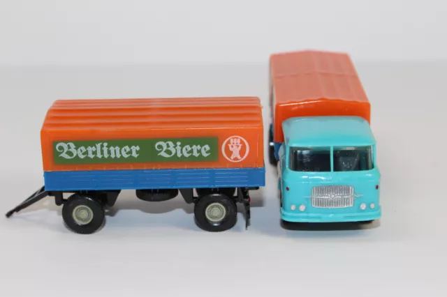 hp1224, RAR Hruska Permot LKW Skoda Hängerzug PP Berliner Biere TOP 1:87