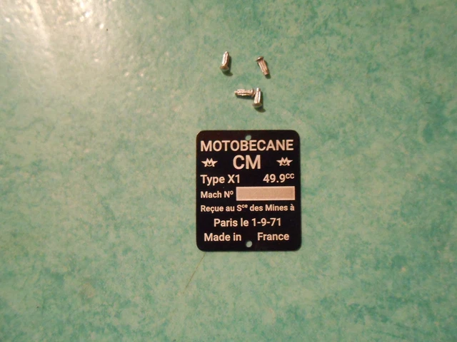 Placa Publicitária Motobecane | Planète Vintage