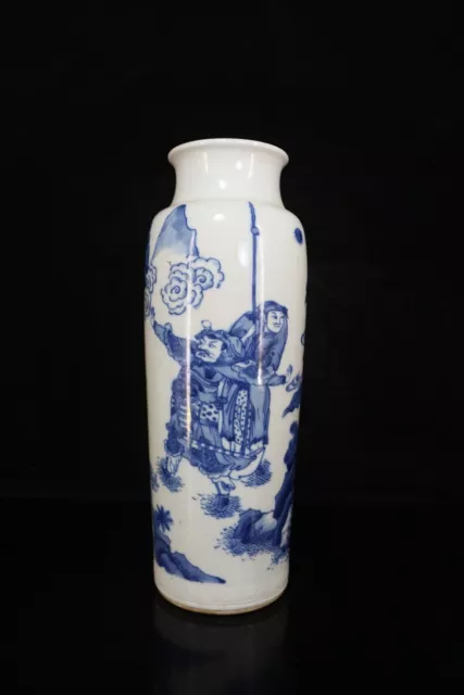 Chinese Blue&white Porcelain Handmade Exquisite Figure Story Pattern Vase ac3009