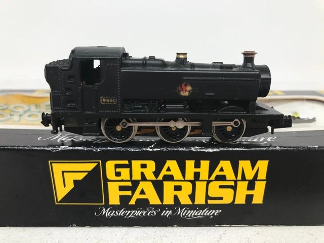 Graham Farish N Gauge 1105 Br Late Crest 94Xx Pannier Tank Locomotive + Boxed
