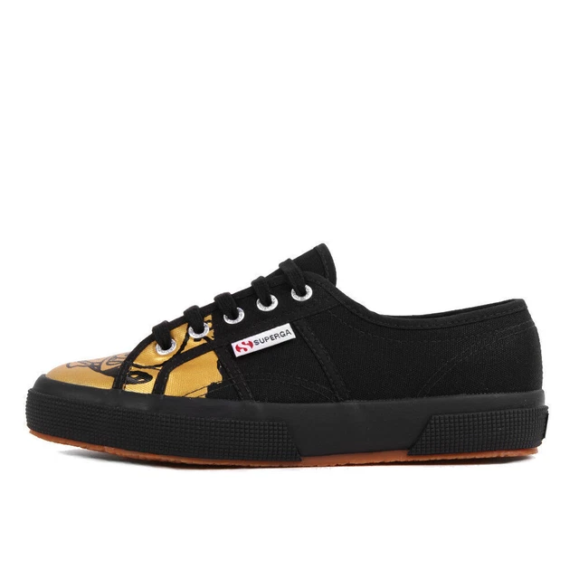 Superga nere e oro top