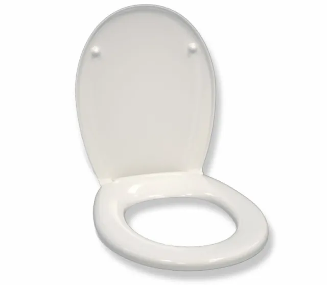 Lecico Toilet Seat & Cover Soft Close Pure Hinge White STWHSCNH