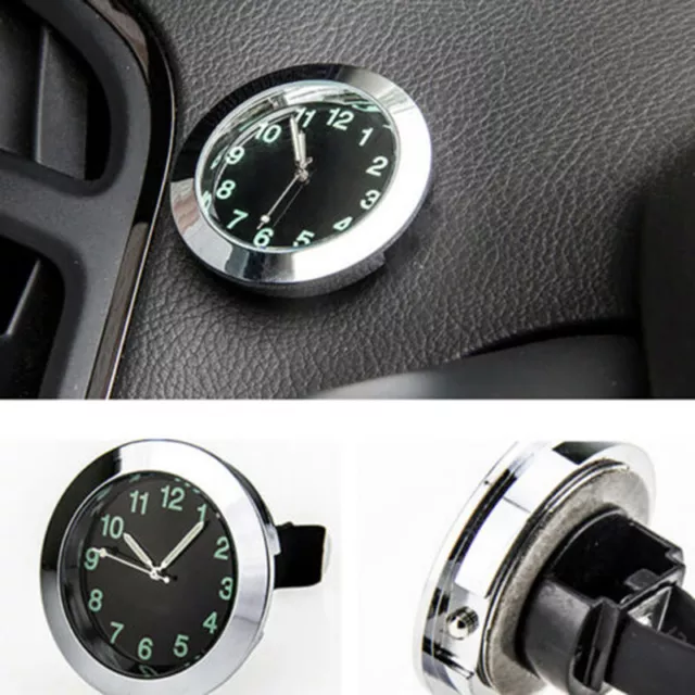 Car Air Vent Clip Clock Luminous Dashboard Auto Car Quartz Analog Watch