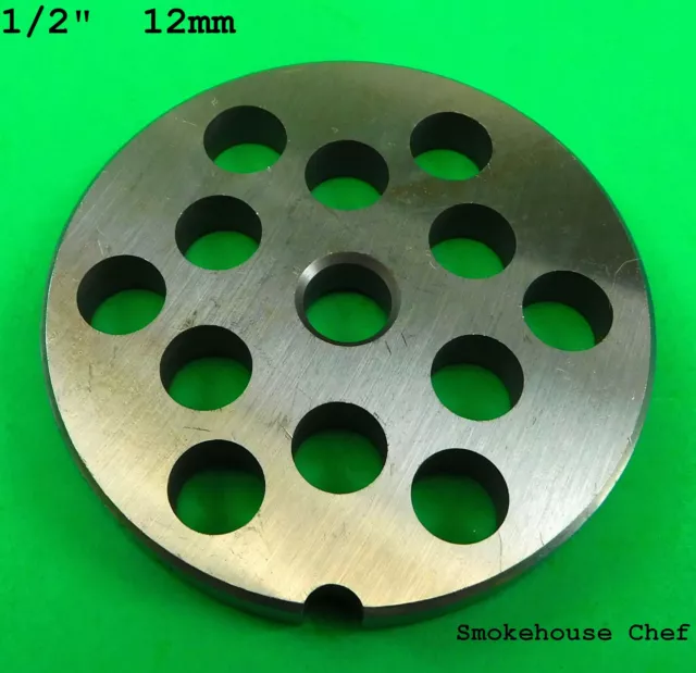 #22 x 1/2" Meat Grinder Plate Disc STAINLESS STEEL fits Adcraft Weston Omcan 2