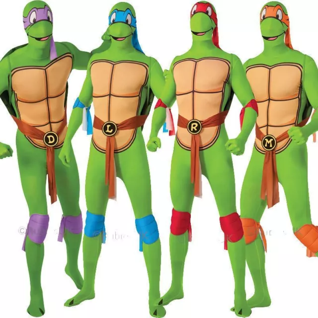 Rubies Official Adult TMNT Teenage Mutant Ninja Turtles 2nd Skin Costume - New