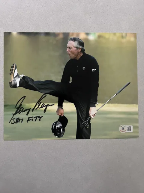 Gary Player autographed signed 8x10 photo Beckett BAS COA Golf PGA Masters Rare