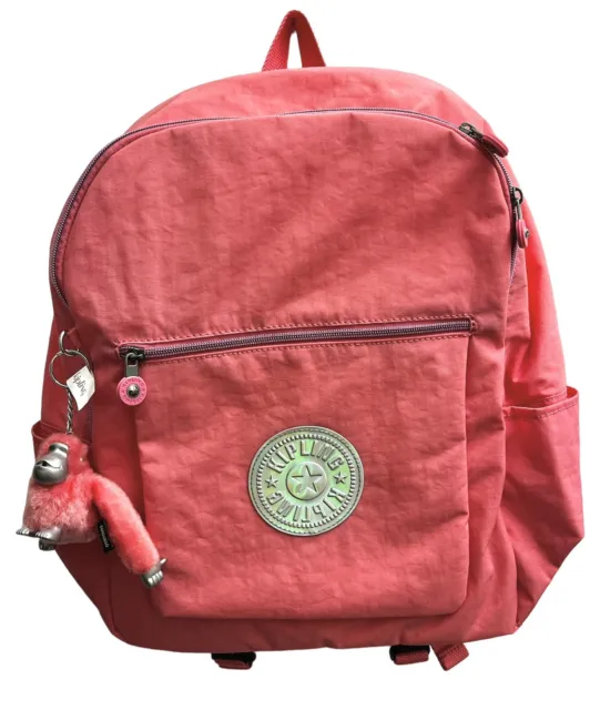 Kipling Chuwy Backpack Bookbag Cool Pink Hologram Girls New