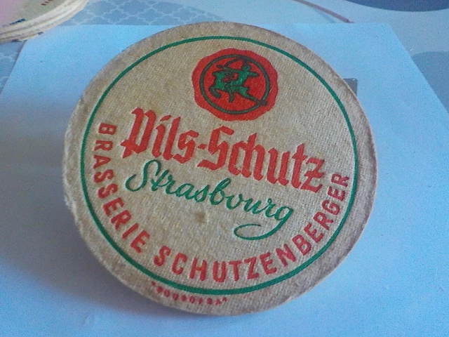 1 Sous Bock Biere Pils Schutzenberger  Recto /Verso Brasserie