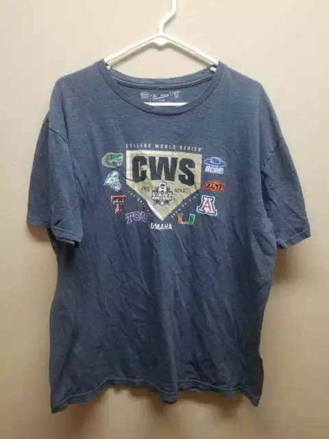 NCAA COLLEGE WORLD Series Baseball T-Shirt Mens XXL $9.99 - PicClick