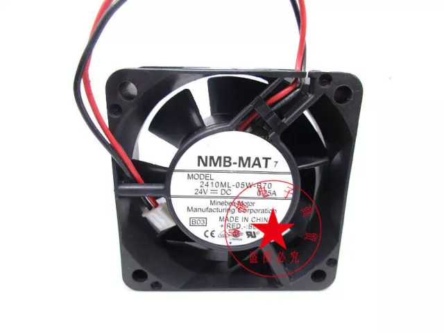 1PC NMB-MAT 2410ML-05W-B70 24V 0.25A 60*60*25MM inverter cooling fan