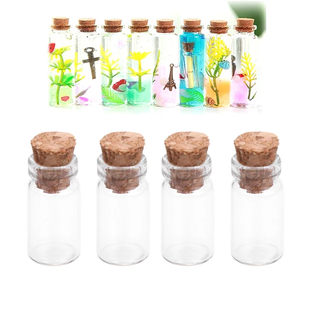 Apotheker Flaschen Zauber Gläser Glas Flasche mit Kork Leere Probe Gläser