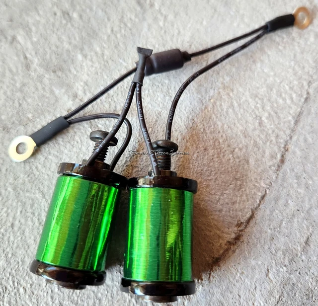 Piezas de máquina de tatuaje de 1,25" 8-32 bobinas 8 envolturas cazador lavadoras espejo cubiertas verdes
