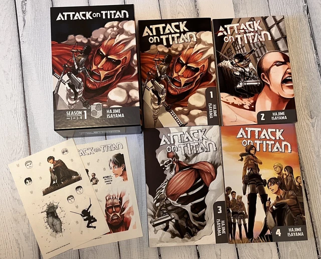 ATTACK ON TITAN: Box Set (Volumes 1-4) Manga by Hajime Isayama £16.00 ...