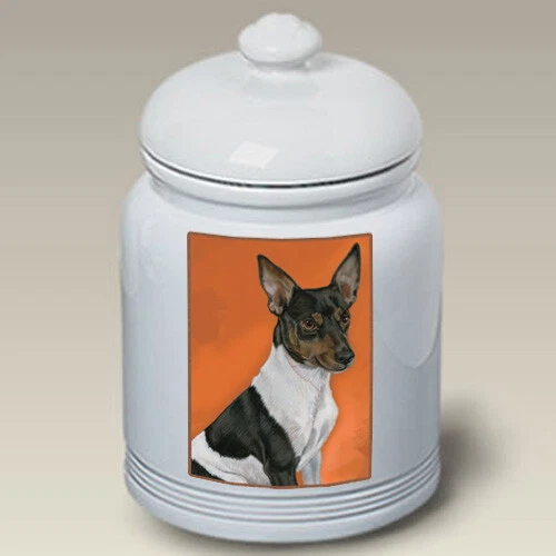 Rat Terrier Ceramic Treat Jar PS 52130
