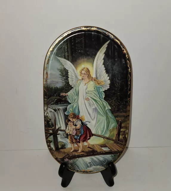 1995 Behuteter Heimweg GUARDIAN ANGEL Bradford Exchange German Collector's Plate