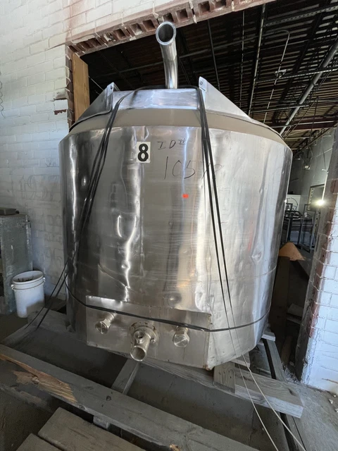 600 gallon stainless jacketed mixing tank