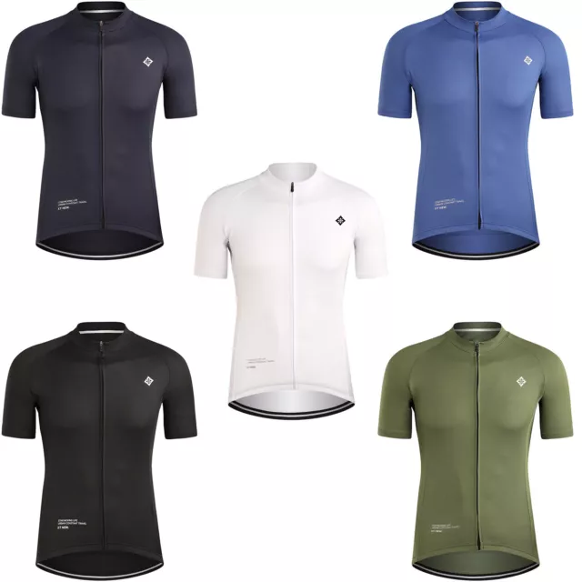 Mens Tops Moisture-Wicking T-shirt Sport Tee Top Cycling Jersey Zipper Shirts