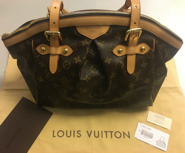 Authentic Louis Vuitton Tivoli GM Monogram Satchel Shoulder Handbag Bag  MB1019