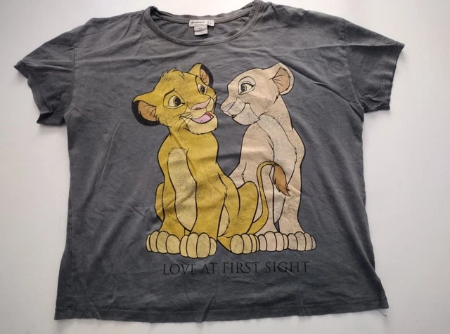 DISNEY THE LION King Womens Shirt Disney Baby Simba & Nala Large 