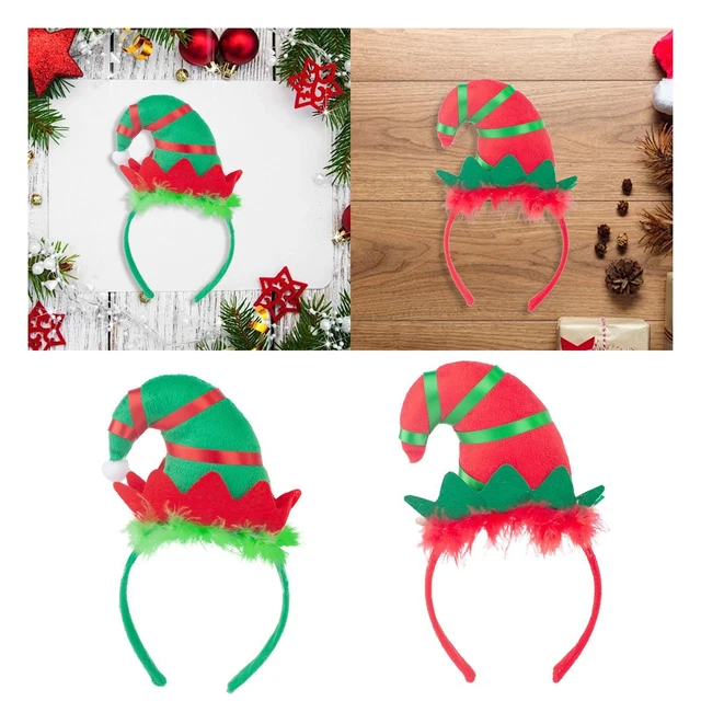 6-Pack Of Mini Elf Hat Headbands - Candy Apple Costumes - Elf And Santa...