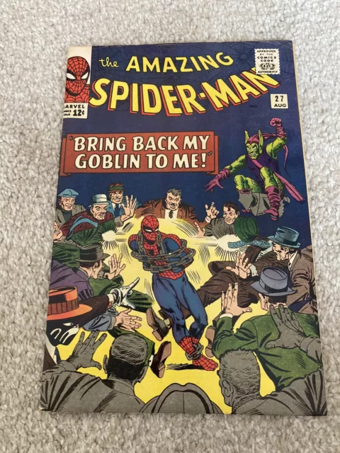 Amazing Spider-Man 27 - 1965 - Ditko - Green Goblin - Cents Copy Glossy