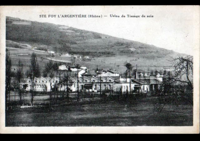 SAINTE-FOY-l'ARGENTIERE (69) VILLAS & USINE de TISSAGE de SOIE en 1935