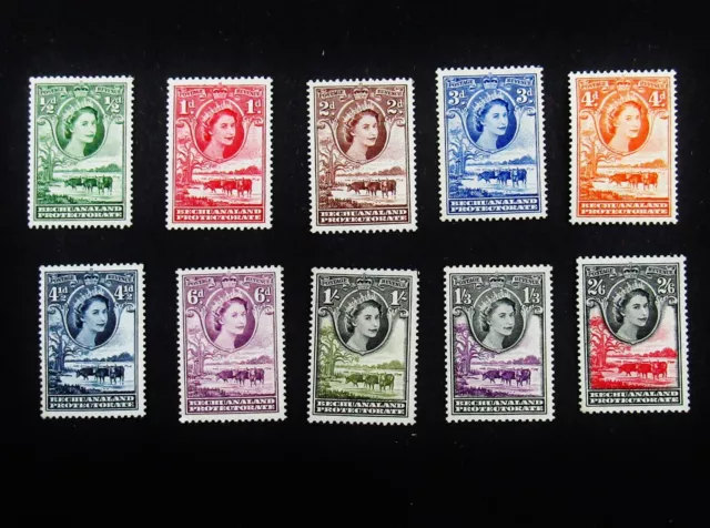 nystamps British Bechuanaland Protectorate Stamp # 154-163 Mint OG H   M22y1278