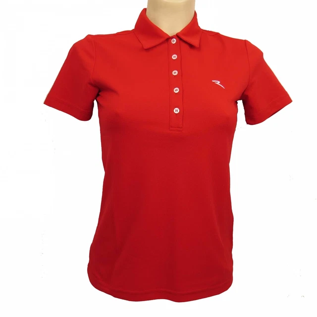 Chervo Golf Femmes Polo Shirt Haut Polo Dry Matic Appennini Rouge 850 Neuf