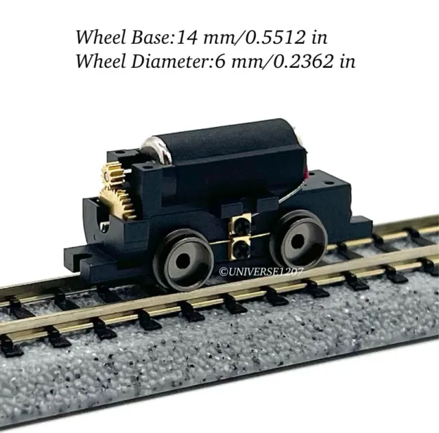 HOn30/HOe/009/N TMW Locomotive Power Drive Chassis Extremely Low Speed 14mm/6mm