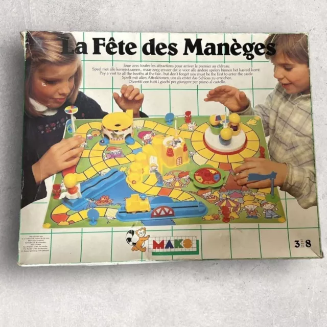 Ancien jeu de société vintage 1983 «  La Fête Des Manèges » MAKO jeu RARE