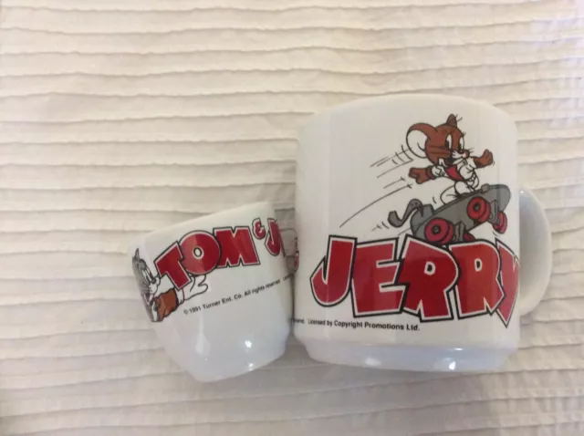 Vintage Tom & Jerry Mug & Egg Cup 1991 Made In England