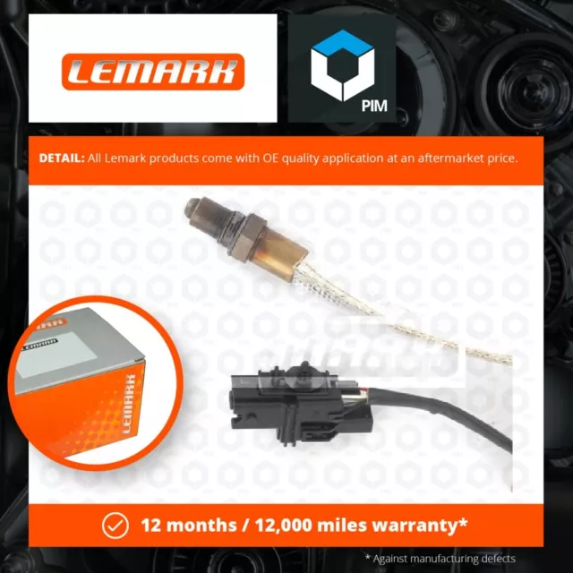 Lambda Sensor fits VOLVO S60 Mk1 2.3 Pre Cat 00 to 01 B5234T3 Oxygen Lemark New