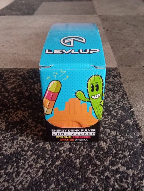 LEVLUP GAMING BOOSTER Cactus Ice 8x Je 3x8g | Energy Drink | Pulver | NEU  EUR 7,90 - PicClick DE