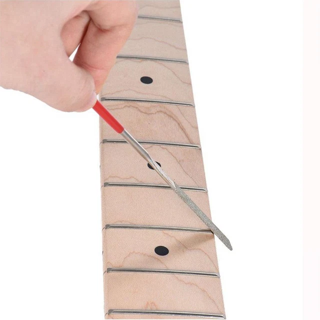 couronnement de frette Luthier Outil De Réparation Fichiers d'écrou de guitare 8