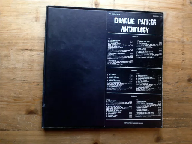 Charlie Parker Anthologie Box Set EX 3 x Vinyl LP Schallplatte Album AM-008-009-0010 2