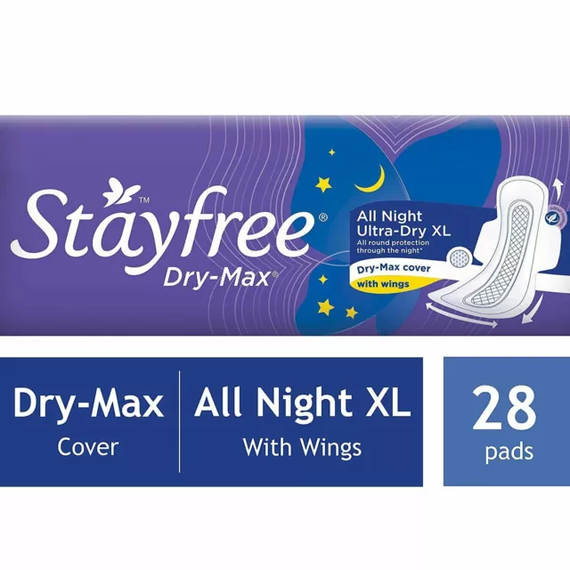 Stayfree Dry Max All Night Damenbinden (28 Stück) 3