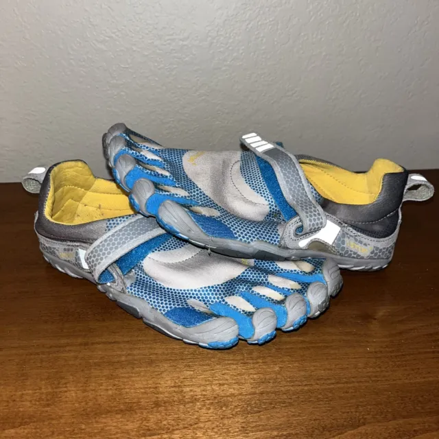 Vibram Five Fingers Size 37 Blue Barefoot Running Slip-On Shoes W3651 Mens 6