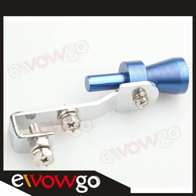 New Universal S Turbo Sound Exhaust Whistle / Fake Blow off BOV Simulator Blue