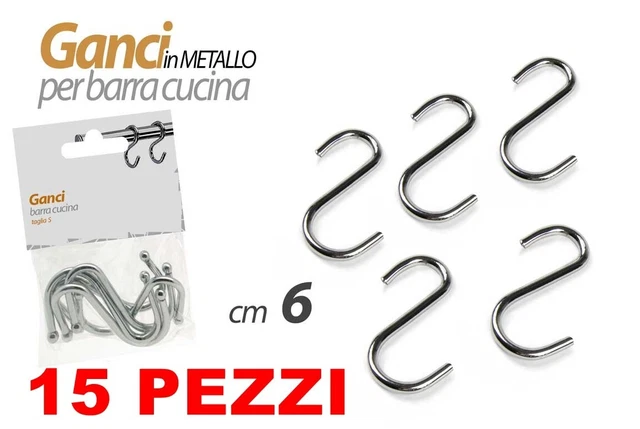 Portautensili Da Cucina Rotante 360&deg; - 2 Pezzi Con 6 Ganci, Adesivo Senza Foratura, Nero