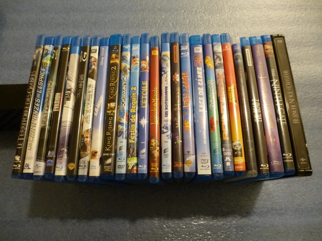 Lot de 25 blu-ray comme neuf
