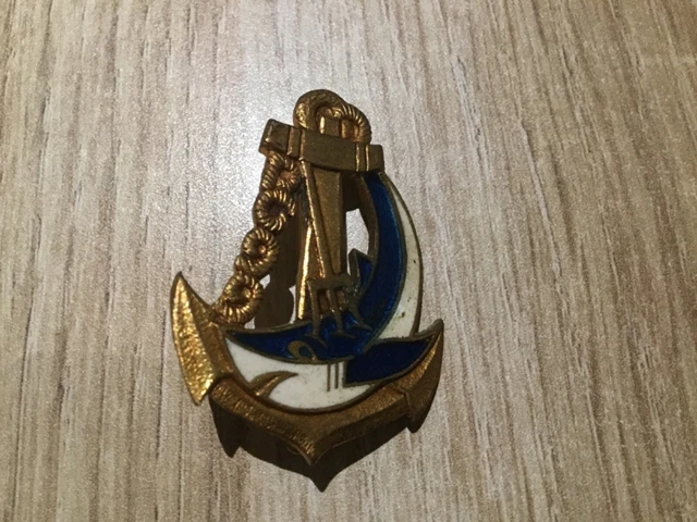 INSIGNE MIL. TROUPES DE MARINE  3° RIMa  DRAGO PARIS G2107 2 ANNEAUX