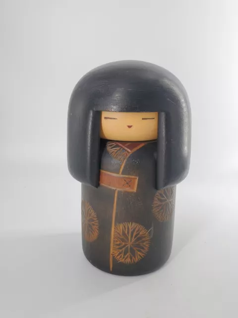 Large Creative (Sosaku) Kokeshi by Master Sansaku Sekiguchi Wooden Doll, 8½"x 4"
