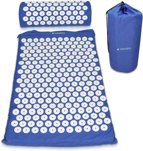 Set Materassino Agopressione Con Tappetino Svedese Chiodato e Cuscino Shakti Mat