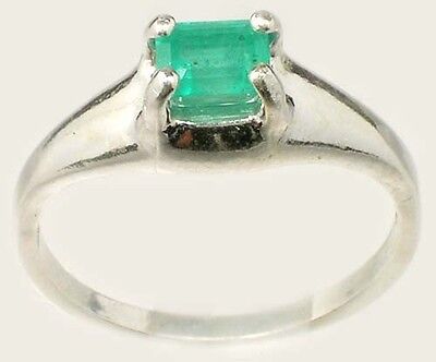 Emerald Ring ½ct+ Antique 19thC Siberian Medieval Chastity Honesty Intelligence