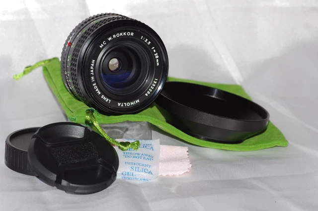 Objectif Minolta MC W. Rokkor-HH 35mm F/1.8 - Grand Angle Fixe - Monture MC - Occasion