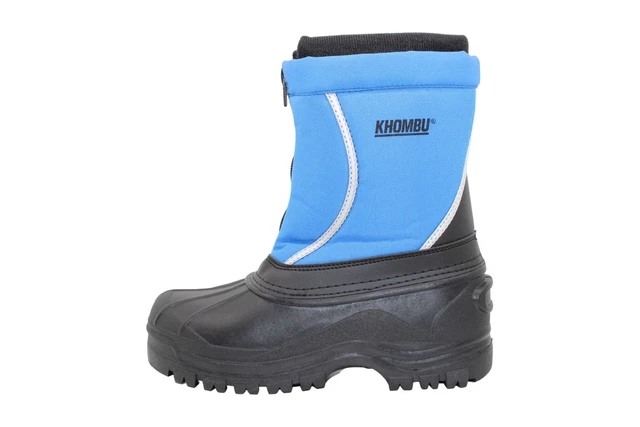 Khombu Boys MILES Fabric Mid-Calf Boots Zip Snow, Royal Blue,  Size Toddler 4.0