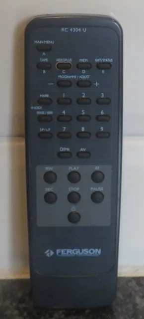 Genuine Ferguson RC4304 U Video Player Remote Control Working
