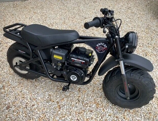 Offroad mini motor bike with fat wheels, FATCAT. Standard Black