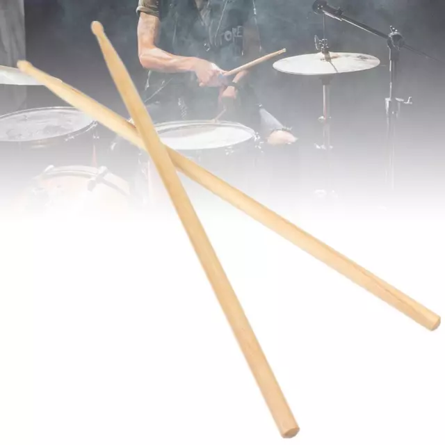 Pair 5A Drum Sticks Drumsticks Maple Wood for Music Band Jazz Rock Kids Beginner